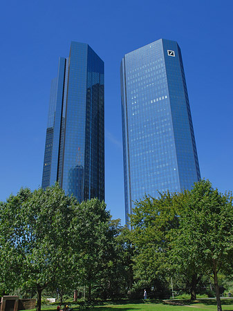 Deutsche Bank mit Wiese