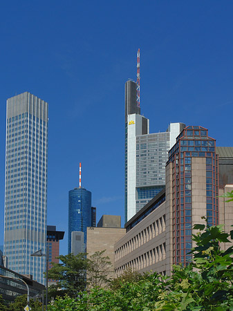 Foto Eurotower mit Commerzbanktower - Frankfurt am Main