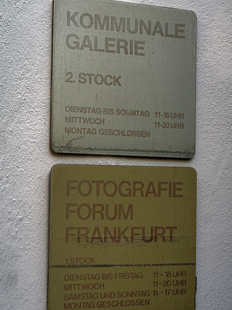 Foto Schild von Schirn Kunsthalle Frankfurt