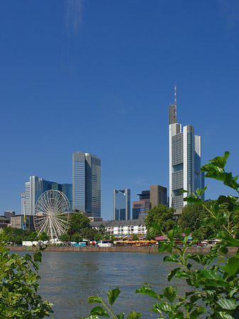 Skyline von Frankfurt mit Riesenrad