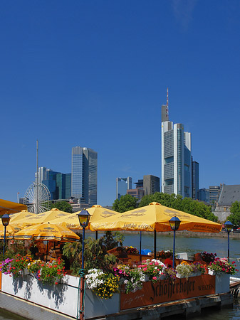 Fotos Skyline von Frankfurt mit Schöfferhofer Weizen | Frankfurt am Main