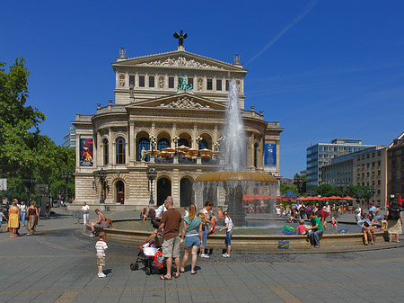 Foto Alte Oper mit Brunnen - Frankfurt am Main