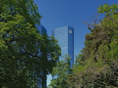 Deutsche Bank mit Bäumen Fotos