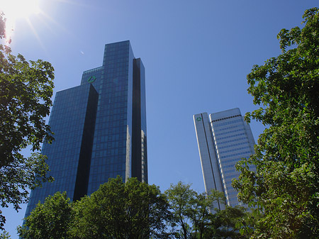 Foto Sonne strahlt die Dresdner Bank an