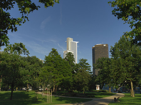 Friedrich-Ebert-Anlage mit Westendtower und Citytower