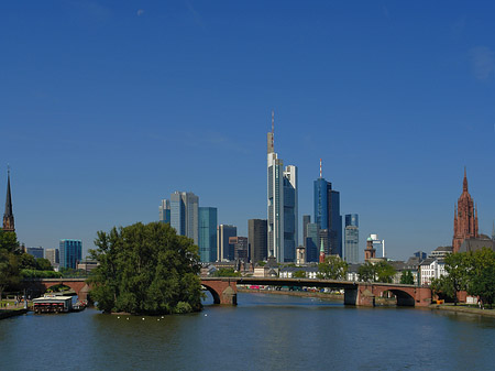 Fotos Skyline von Frankfurt mit Alter Brücke | Frankfurt am Main