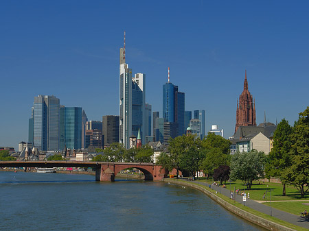 Skyline von Frankfurt Fotos