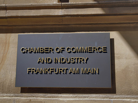 Chamber of Commerce and Industrie Frankfurt am Main