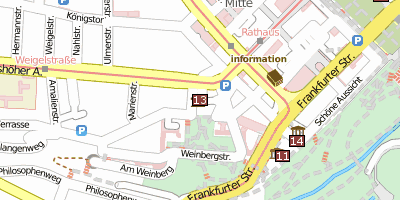 Hessisches Landesmuseum  Stadtplan